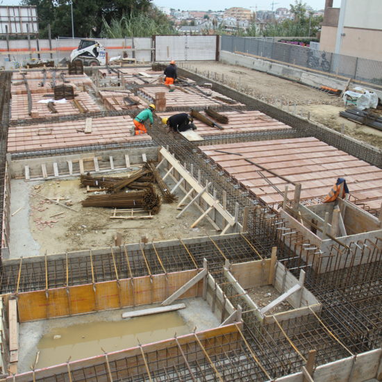 Realizzazione della platea di fondazione